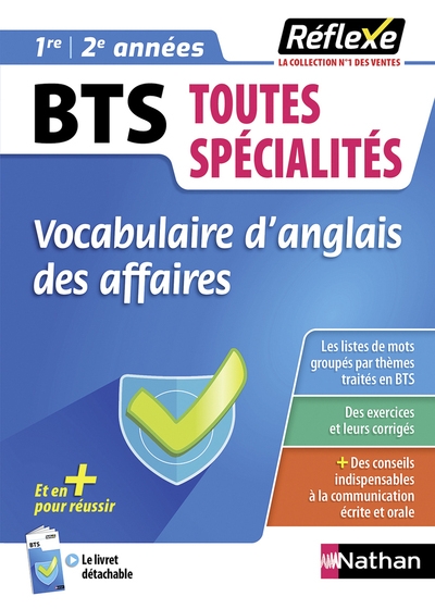 Mémo bts - vocabulaire d'anglais des affaires - toutes spécialités - réflexe - tome 44 - Image principale
