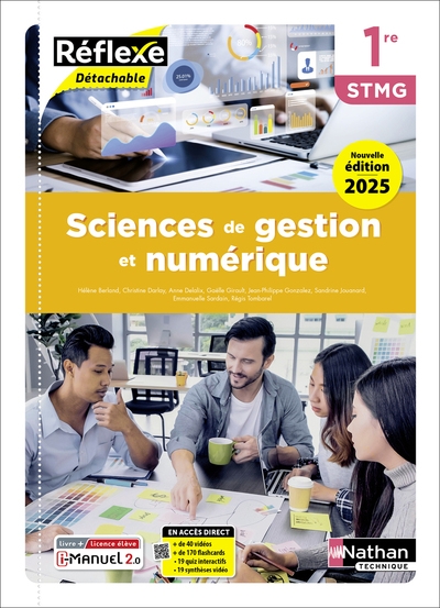 Sciences de gestion et numérique - 1re stmg - coll. réflexe - éd. 2025 - livre + licence - Image principale