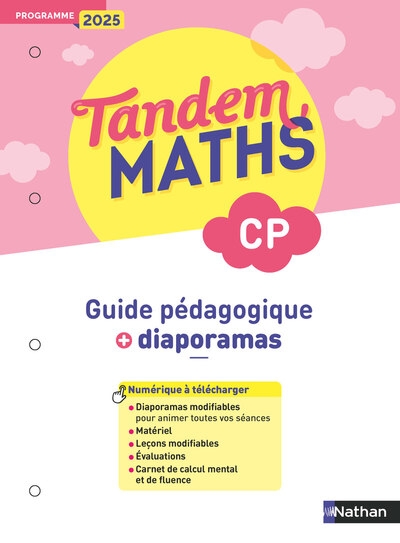 Tandem - maths cp - guide pédagogique + diaporamas - Image principale