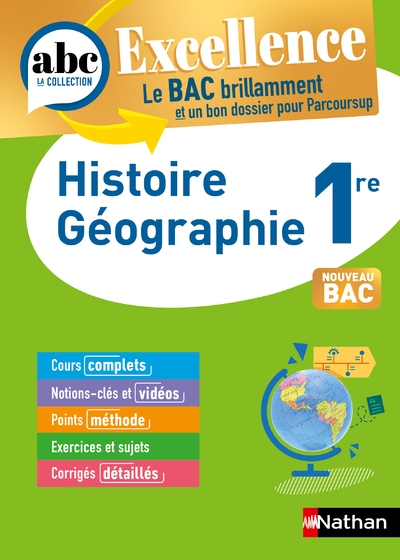 Abc du bac excellence histoire-géographie 1re - Image principale