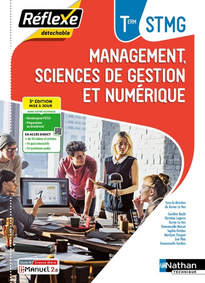 Pochette réflexe - management, sciences de gestion et numérique tle stmg bac stmg - 2024 - pochette - élève - + imanuel - Image principale