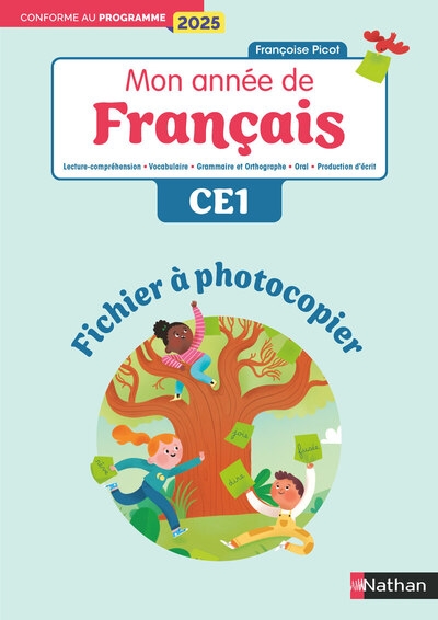 Mon année de francais - ce1 - fichier à photocopier - editions 2025 - Image principale