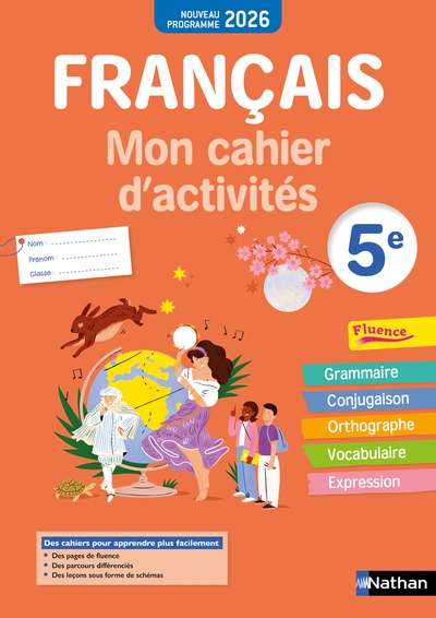 Français- mon cahier d'activités 5e - 2026 - Image principale