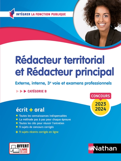 Concours rédacteur territorial et rédacteur principal catégorie b - concours externe, interne, 3e voie et examens professionnels - n - Image principale