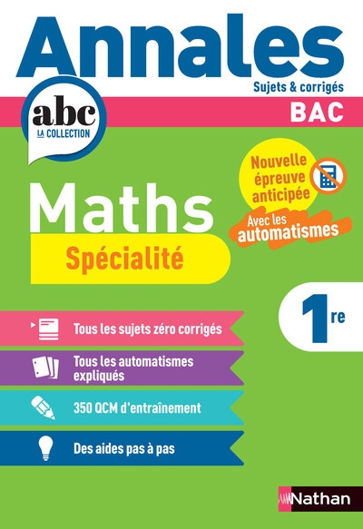 Annales bac maths 1re - Image principale