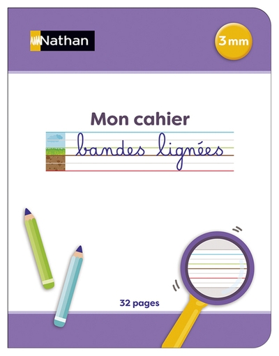 Bandes lignées - mon cahier 3 mm à la française - Image principale