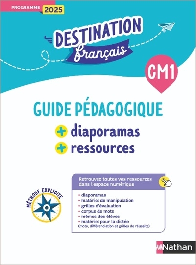 Destination français - méthode explicite cm1 - guide pédagogique + diaporamas + ressources - Image principale