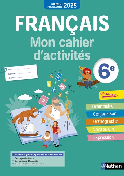 Français- mon cahier d'activités 6e - 2025 - Image principale