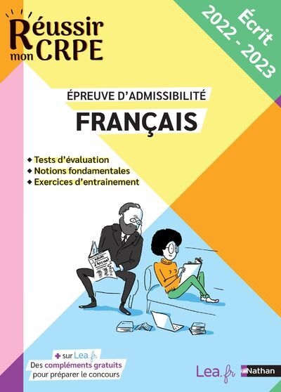 Français admissibilité écrit - concours 2023 et 2024 - Image principale