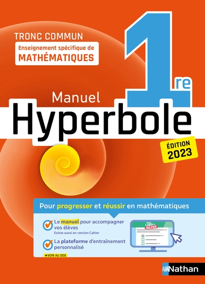Hyperbole-1ère- enseignement spécifique - manuel - 2023 - Image principale