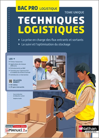 Techniques de logistiques bac pro - livre + licence élève 2023 - Image principale
