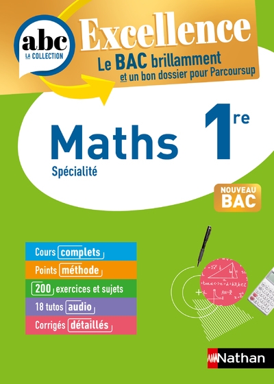 Abc bac excellence maths 1re - Image principale