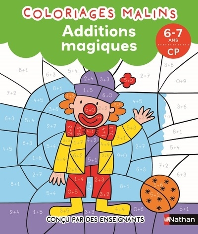 Additions magiques cp - coloriages malins - Image principale