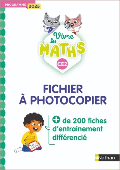Vivre les maths - ce2 - fichier à photocopier - edition 2026 - Image principale