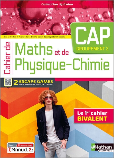 Cahier de maths et de physique-chimie - cap (spirales) livre + licence élève - 2023 - Image principale