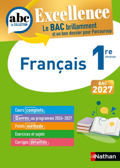 Abc bac excellence français 1re 2027 - Image principale