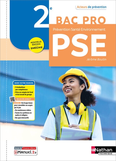Acteurs de prévention - prévention santé environnement 2de bac pro - 2024 - pochette - élève - + imanuel - Image principale