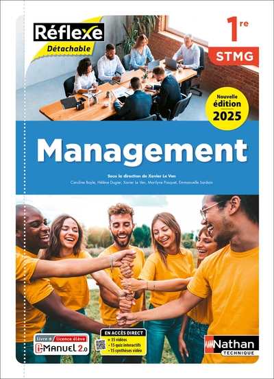 Management - 1re stmg - coll. réflexe - éd. 2025 - livre + licence - Image principale
