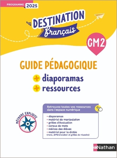 Destination français - méthode explicite cm2 - guide pédagogique + diaporamas + ressources - Image principale