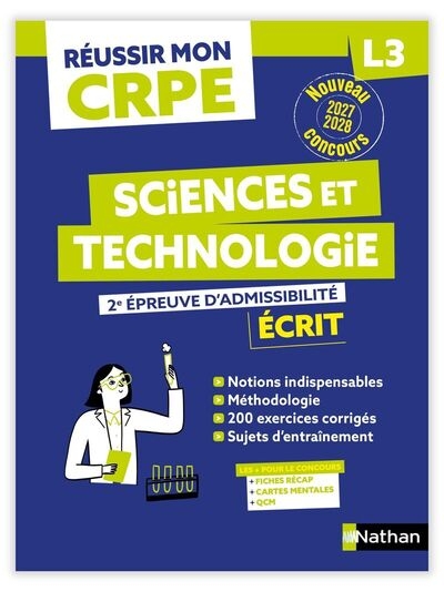 Réussir mon crpe sciences et technologie 2e épreuve d'admissibilité l3 écrit 2027 - Image principale