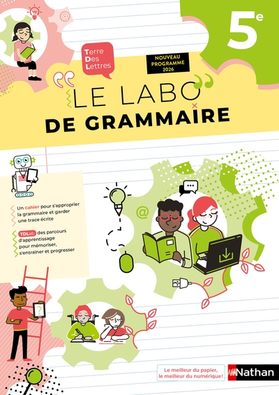 Terre des lettres 5ème - cahier de français - 2026 - Image principale