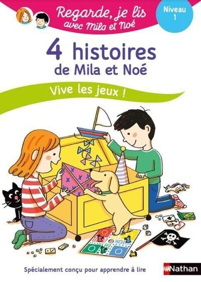 Regarde je lis ! 4 histoires de mila et noé vive les jeux ! niv 1 - Image principale