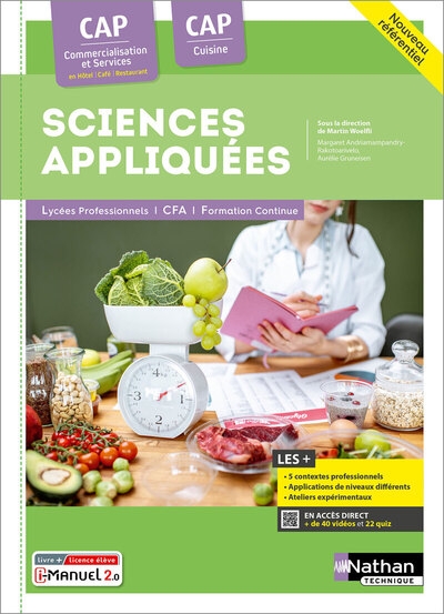 Sciences appliquées cap cuisine hcr 2024 pochette élève - Image principale