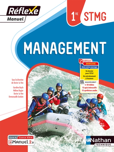 Management - 1ère stmg (manuel réflexe) livre + licence élève 2023 - Image principale