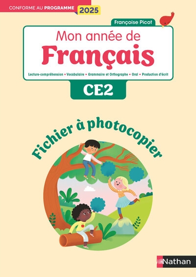 Mon année de francais - ce2 - fichier à photocopier - edition 2025 - Image principale