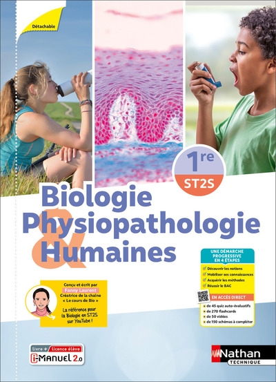 Biologie et physiopathologie humaines - 1re st2s - éd. 2025 - livre + licence - Image principale