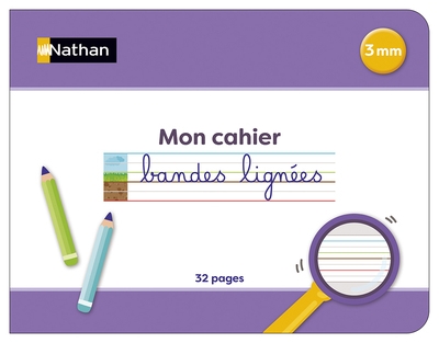 Bandes lignées - mon cahier 3 mm - Image principale