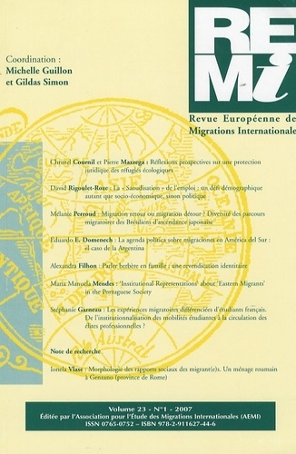 Revue europeenne des migration - Image principale
