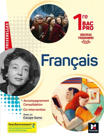 Passerelles - francais 1re bac pro - ed. 2020 - livre élève - Image principale