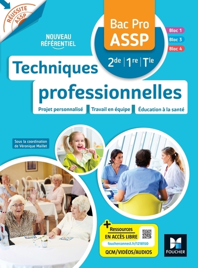 Réussite assp - techniques professionnelles - bac pro assp - ed. 2023 - livre élève - Image principale