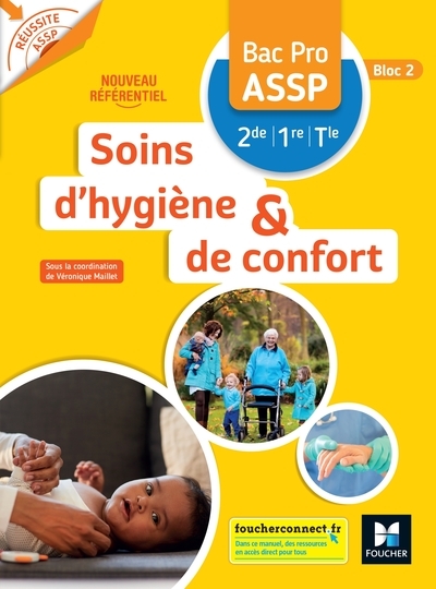 Réussite assp soins d'hygiène et de confort bac pro assp 2de 1re tle - livre élève - Image principale