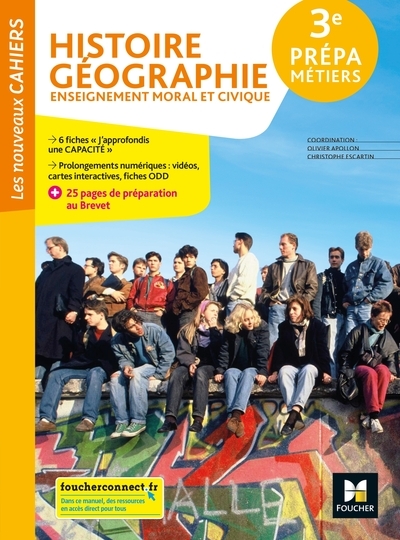 Les nouveaux cahiers - histoire-geographie-emc 3e prépa-métiers - éd. 2022 - livre élève - Image principale