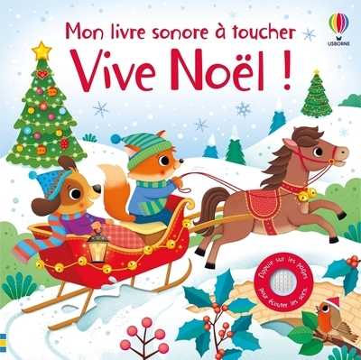 Vive noël ! - mon livre sonore à toucher - dès 1 an - Image principale