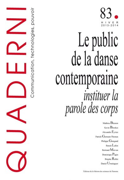 Quaderni, n° 83/hiver 2013-2014 - Image principale