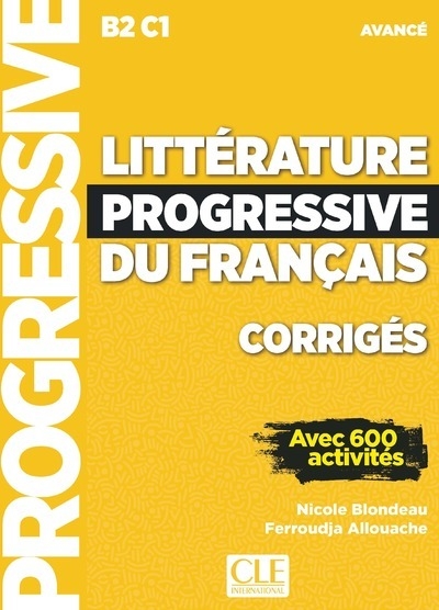 Corrigés littérature progressive avancé nc - Image principale