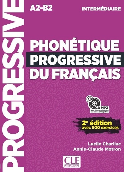 Phonétique progressive du français niveau intermédiaire + cd ne - Image principale