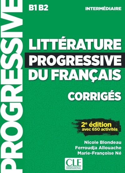 Littérature progressive du français intermédiairecorrigés 2ed - Image principale