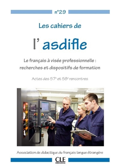 Cahier asdifle no 29 : le français à visée professionnelle - Image principale