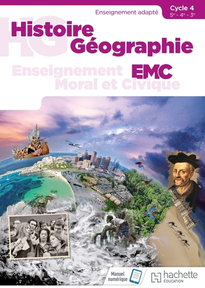 Histoire - géographie - emc segpa cycle 4 (5e, 4e, 3e) - livre élève - éd. 2018 - Image principale