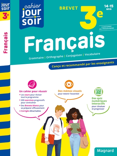 Français 3e brevet - cahier jour soir - Image principale