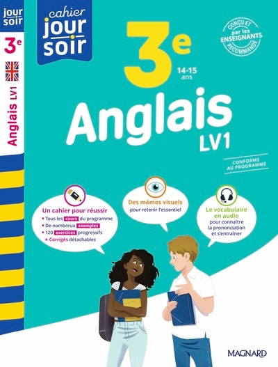 Anglais 3e lv1 - cahier jour soir - Image principale