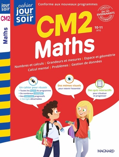 Maths cm2 - cahier jour soir - Image principale
