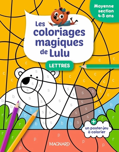 Les coloriages magiques de lulu - moyenne section - lettres - Image principale