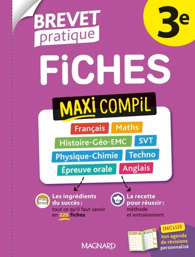 Brevet pratique 2026 - maxi compil de fiches 3e - Image principale