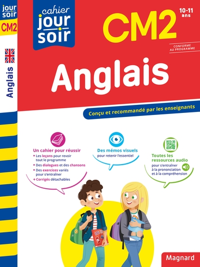 Anglais cm2 - cahier jour soir - Image principale