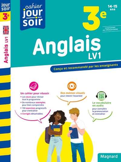 Anglais 3e lv1 - cahier jour soir - Image principale